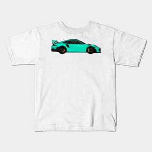 GT2RS Side Turquoise Kids T-Shirt